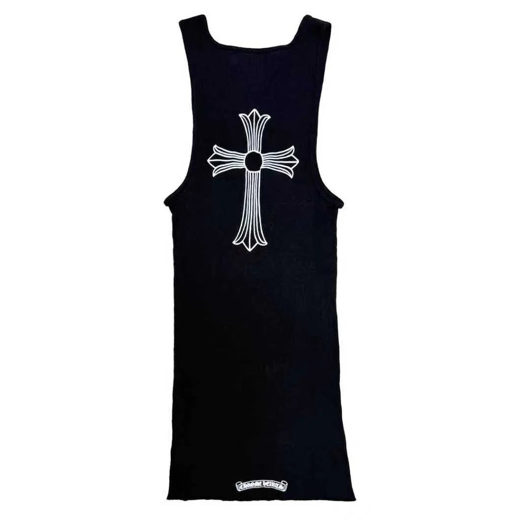 Chrome Hearts Cross T-Bar Rib Tank Black