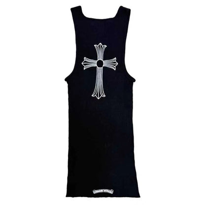 Chrome Hearts Cross T-Bar Rib Tank Black