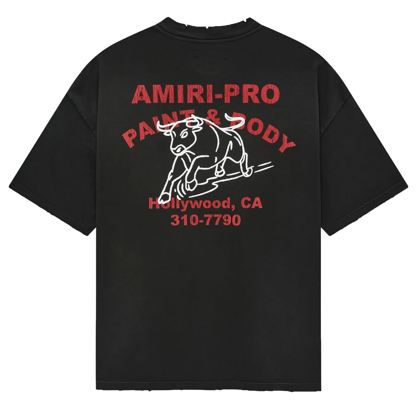 Amiri Bull Oversized Tee Black