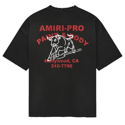 Amiri Bull Oversized Tee Black