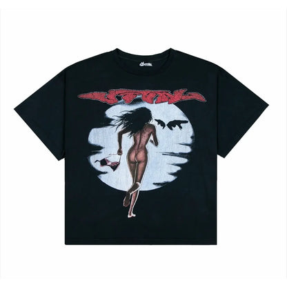 Vital Malibu Distressed Tee Black