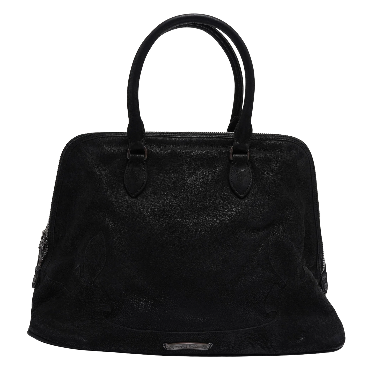 Chrome Hearts Dagger Embellished Calfskin Slouchy Mo Bag Black