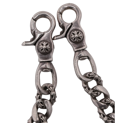 Chrome Hearts Silver Fancy Link Wallet Chain