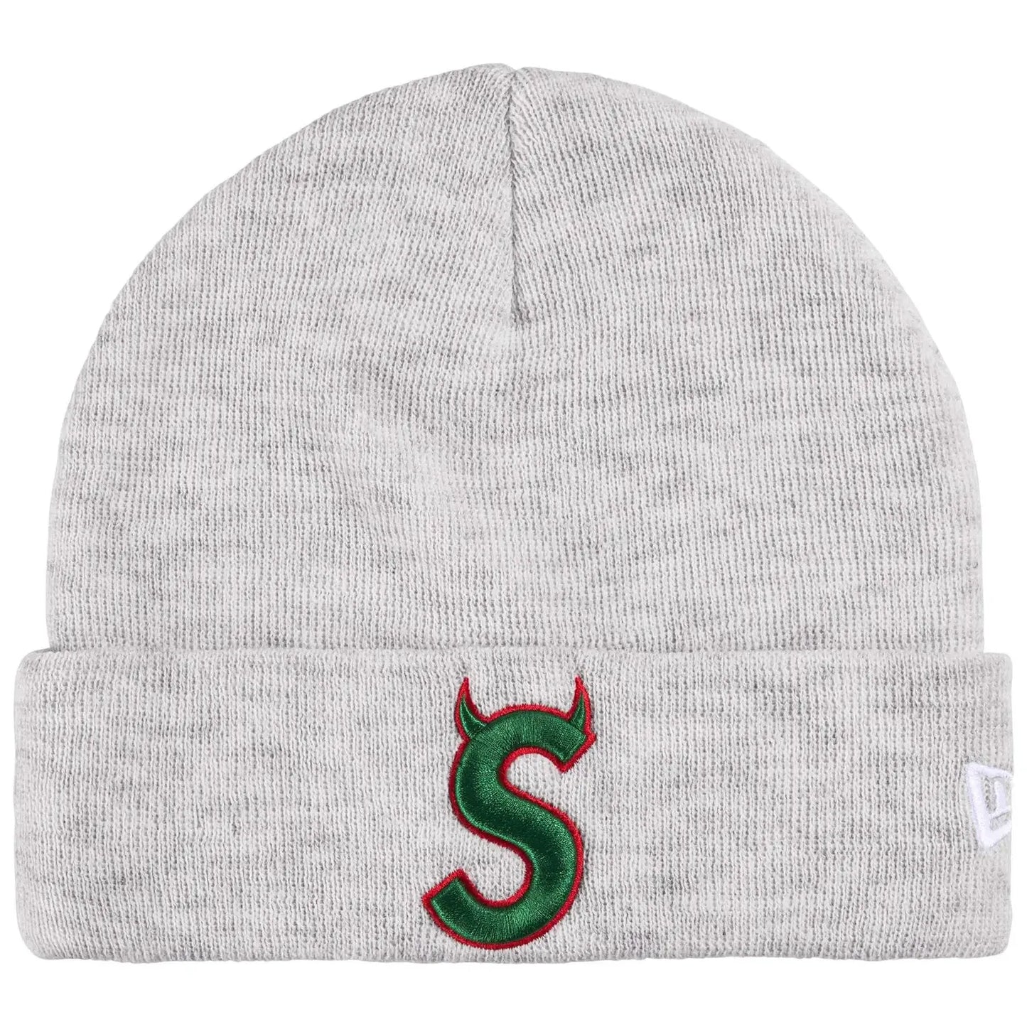 Supreme New Era® Devil S Logo Beanie Ash Grey