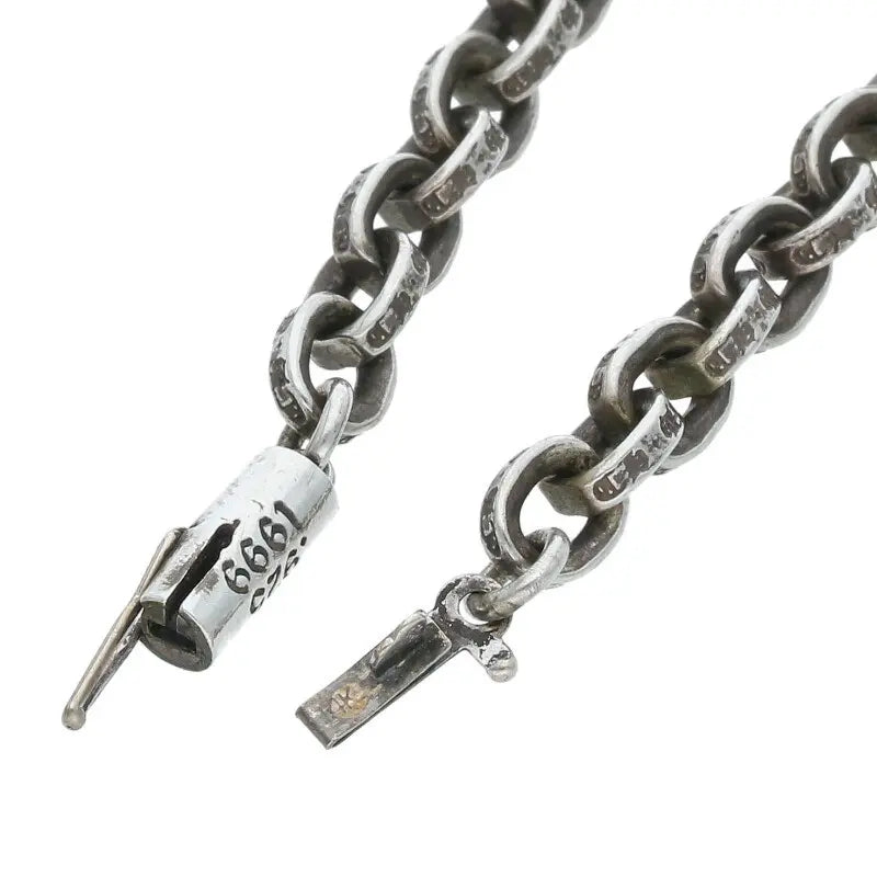 Chrome Hearts Silver Paper Chain Bracelet