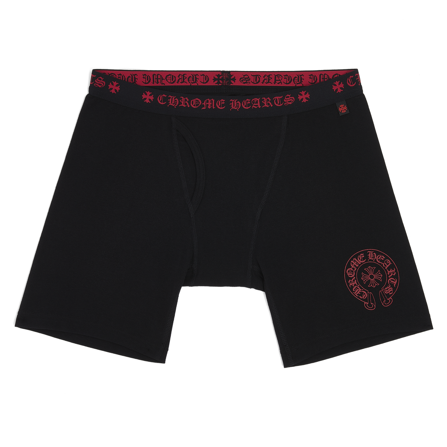 Chrome Hearts Long Boxer Brief Black/Red