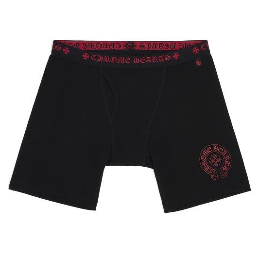 Chrome Hearts Long Boxer Brief Black/Red