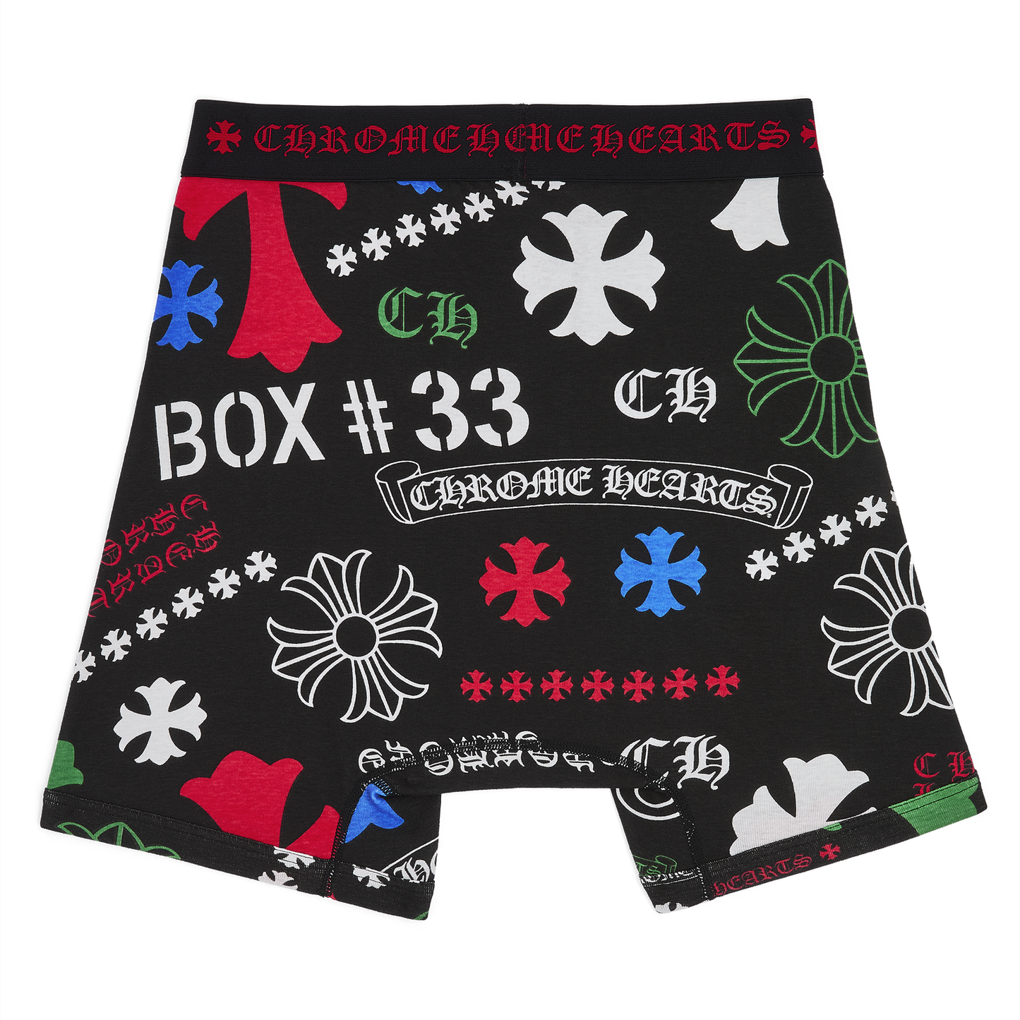 Chrome Hearts Stencil Long Boxer Brief Black