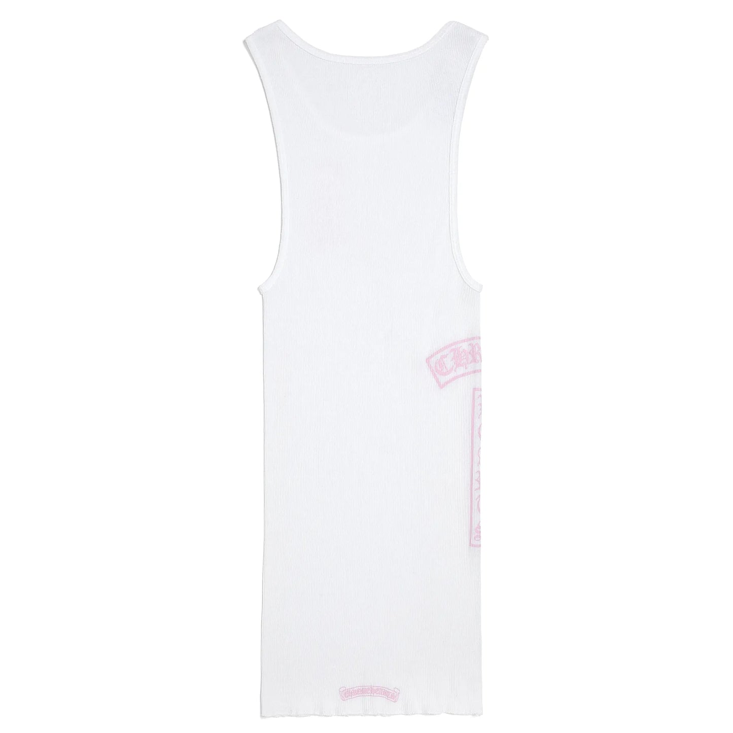 Chrome Hearts T-Bar Rib Tank White/Pink