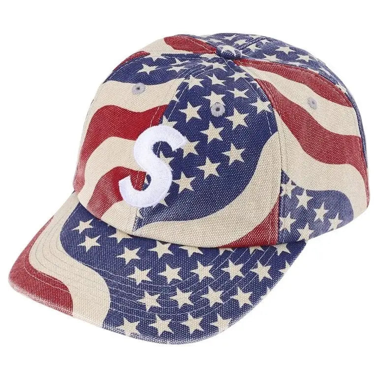 Supreme Pigment Coated S Logo 6-Panel Cap (SS26) Flag