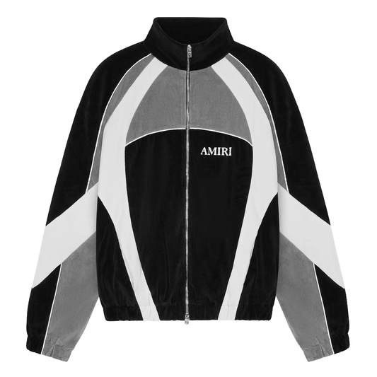 Amiri Oversized Panel Track Jacket Black