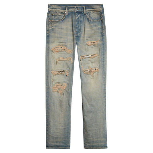 Amiri Snake Stud Slim Jean Antique Indigo