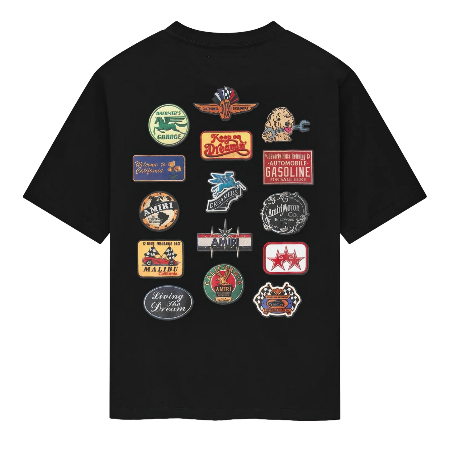 Amiri Station Patch Tee Black