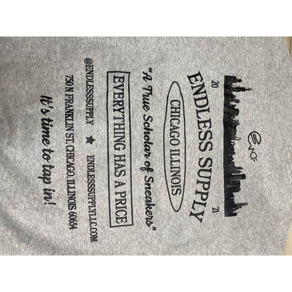 Endless Supply College Crewneck Sweatshirt Heather Grey