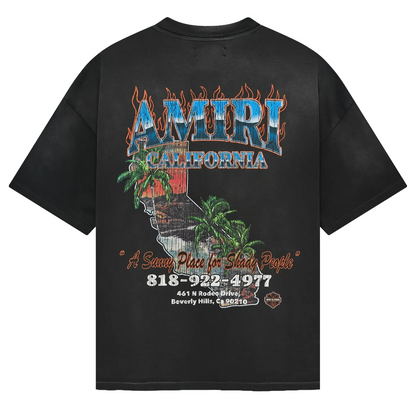 Amiri Sunny Place Oversized Tee Black