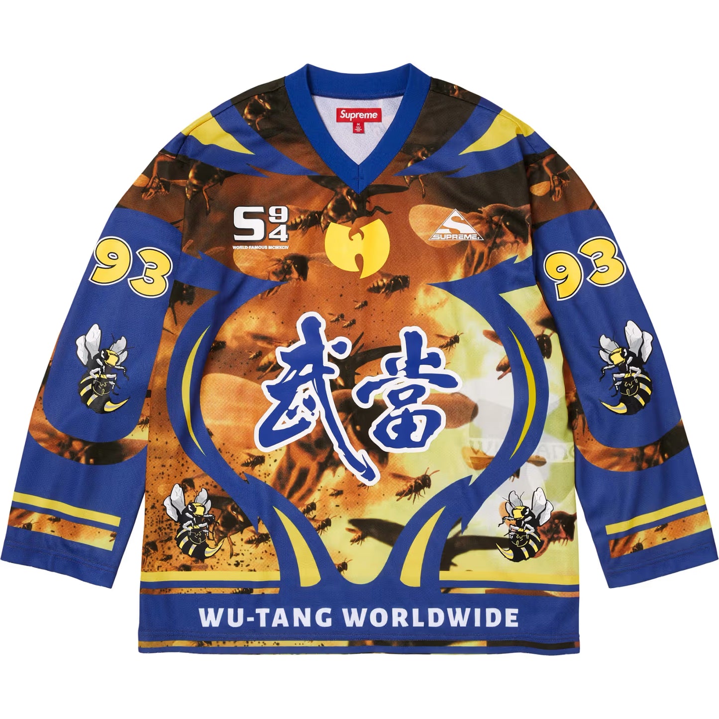 Supreme Wu-Tang Clan Hockey Jersey Blue
