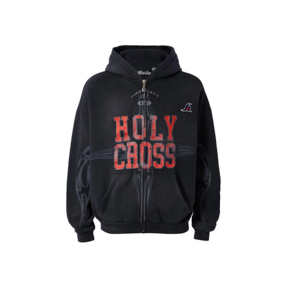 Hellstar Holy Cross Zip Up Black