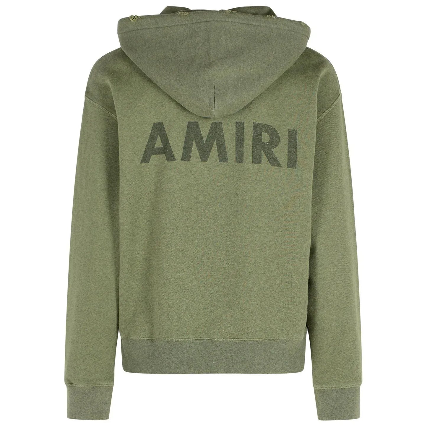 Amiri Stencil Oversized Hoodie Olive