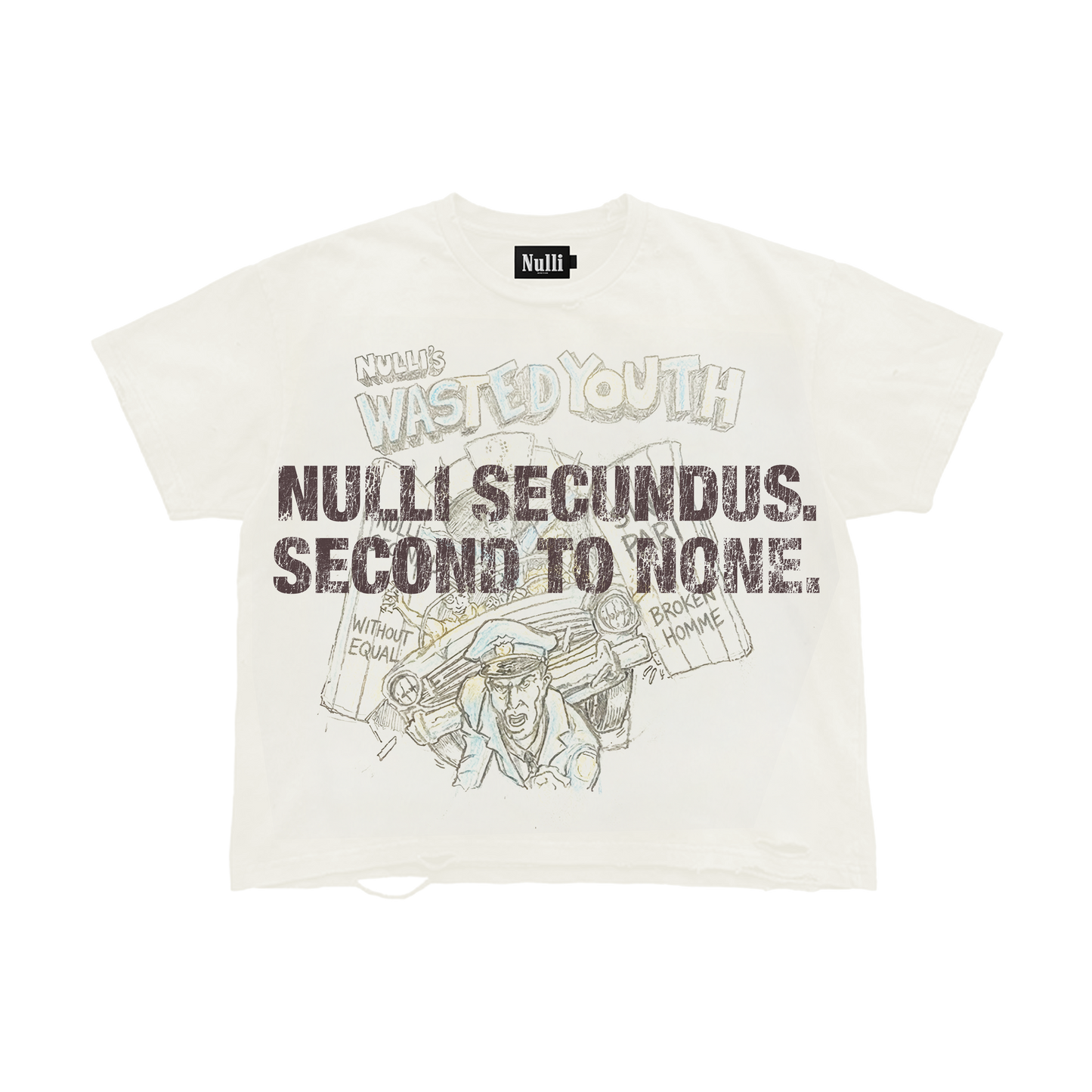 Nulli Wasted Youth Tee Cream