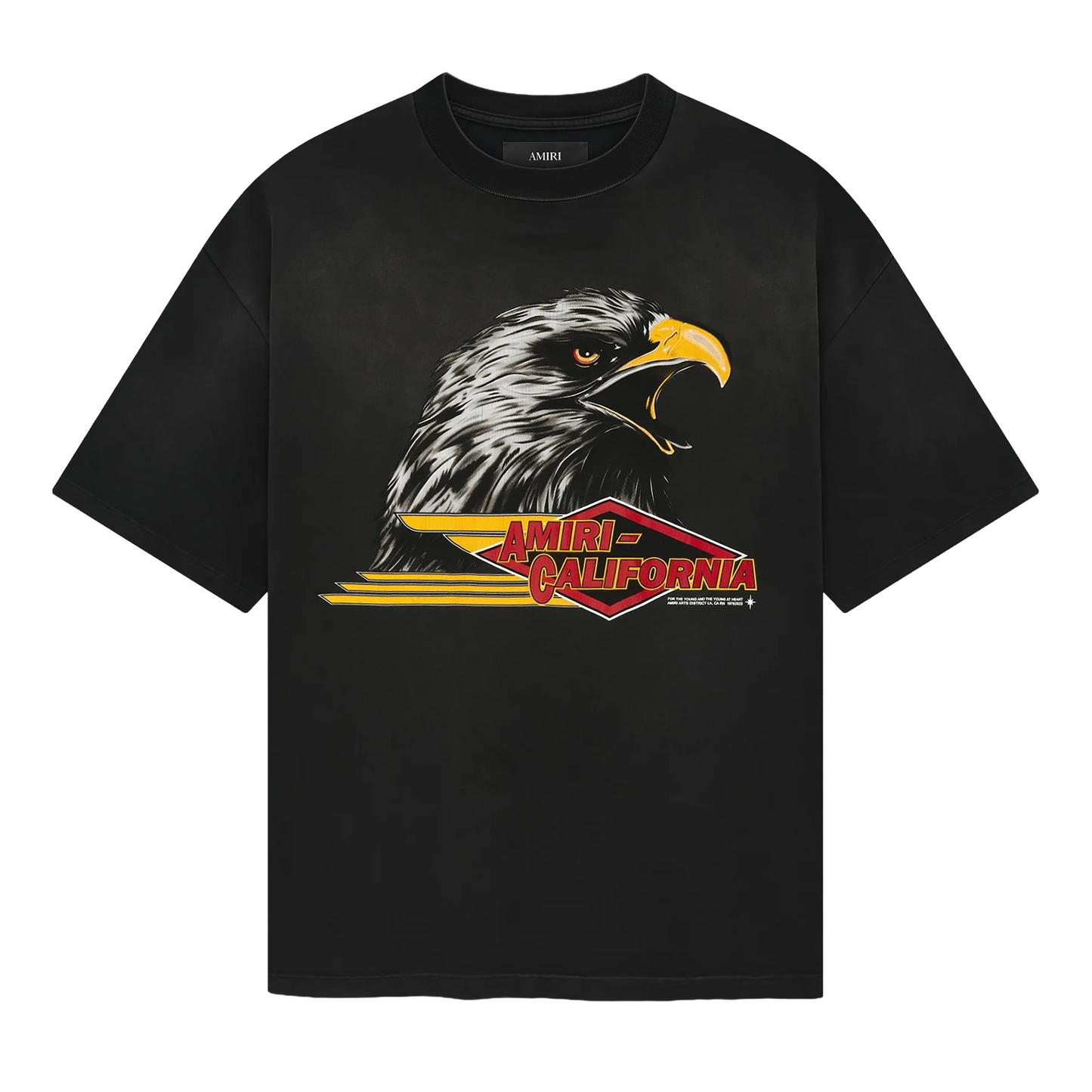 Amiri Eagle Oversized Tee Black
