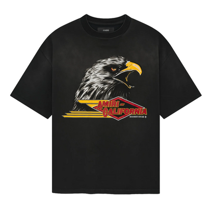 Amiri Eagle Oversized Tee Black