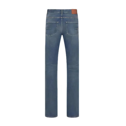 Dior Homme Logo Patch Straight Leg Jeans