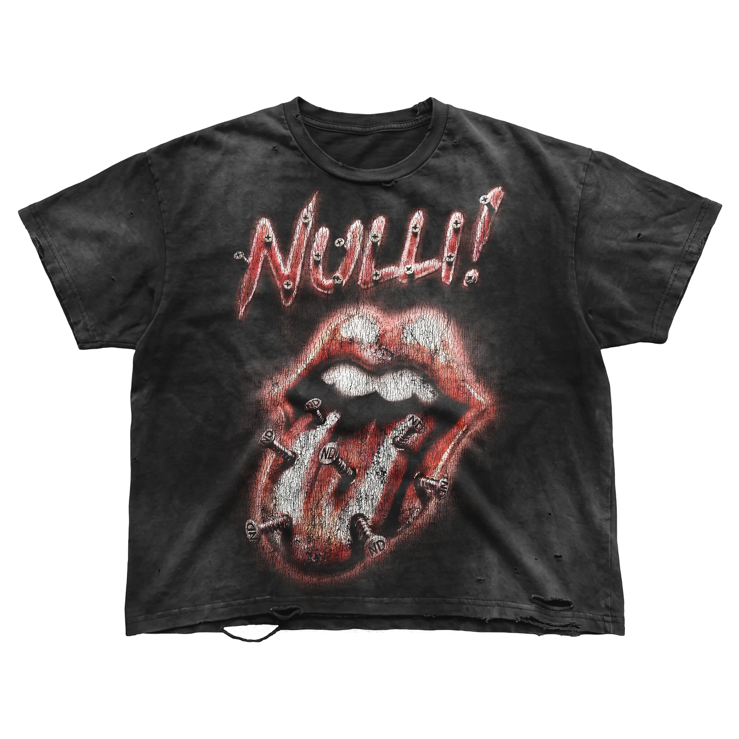 Nulli Nailed Tee Washed Black