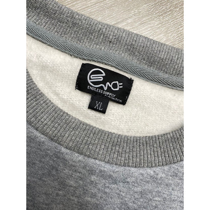 Endless Supply College Crewneck Sweatshirt Heather Grey