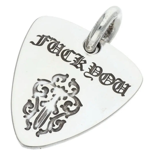 Chrome Hearts Silver F*ck You Horseshoe Guitar Pendant