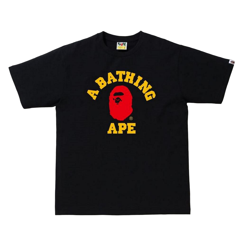 BAPE Colors College Tee Black