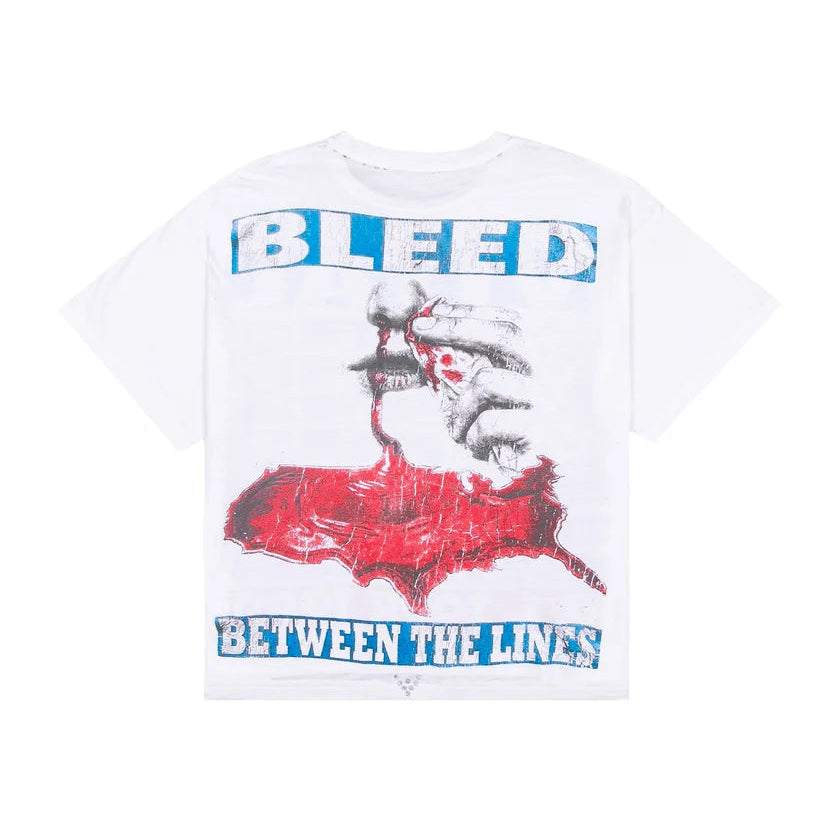 Vital Bleed Distressed Tee White