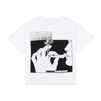 Vital Joint Distressed Tee White