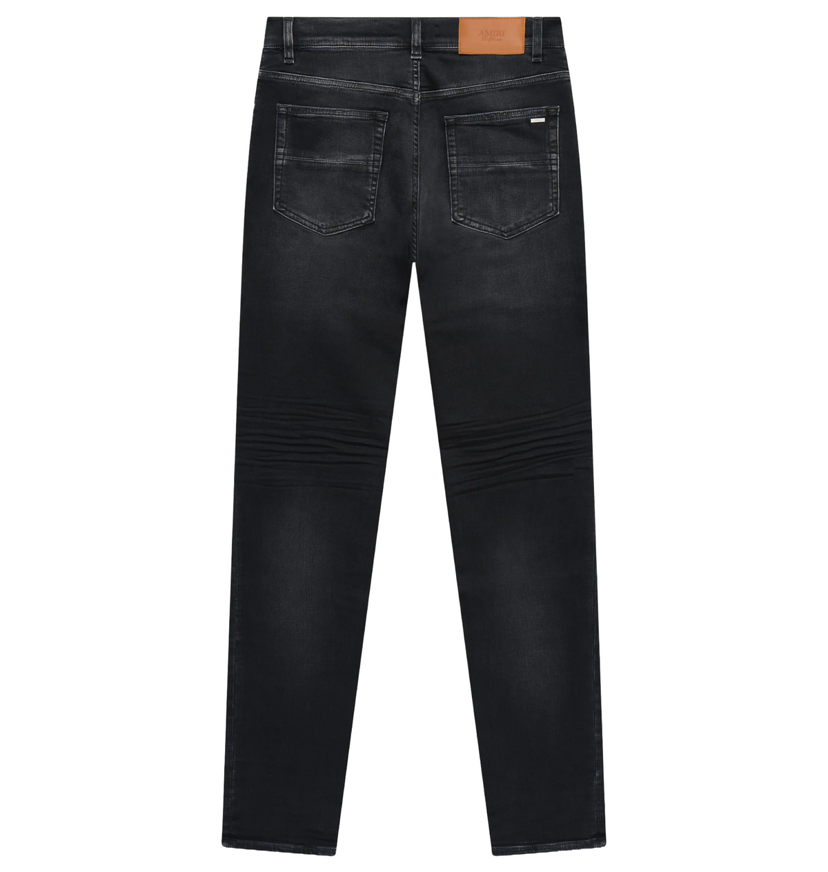 Amiri Skinny Jeans Python Embossed Brown Vintage Black