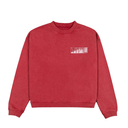 Vital Joint Crewneck Faded Red