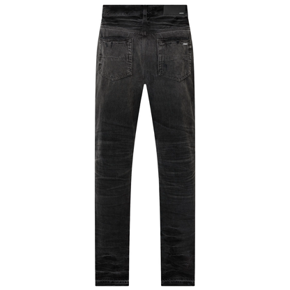 Amiri Leather Straight MX1 Jean Vintage Black