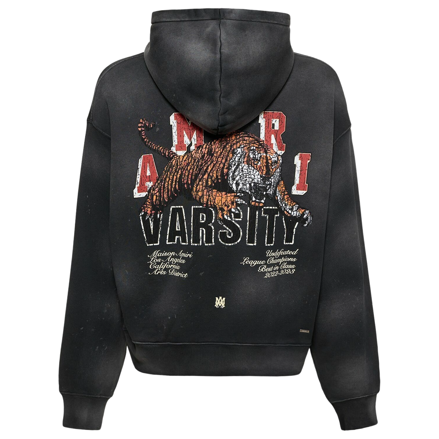 Amiri Vintage Tiger Varsity Hoodie Black