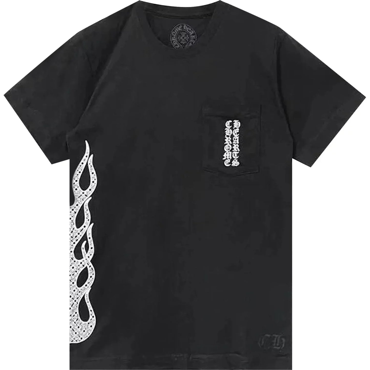 Chrome Hearts Side Flame T-Shirt Black