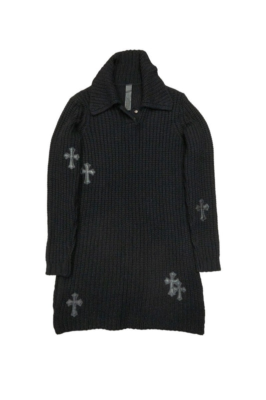 Chrome Hearts Cross Patch Knee-Length Dress Black