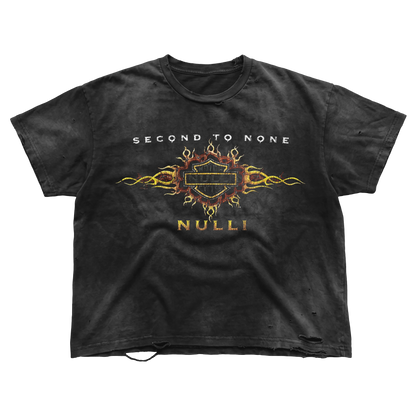 Nulli Lone Rider Tee Washed Black