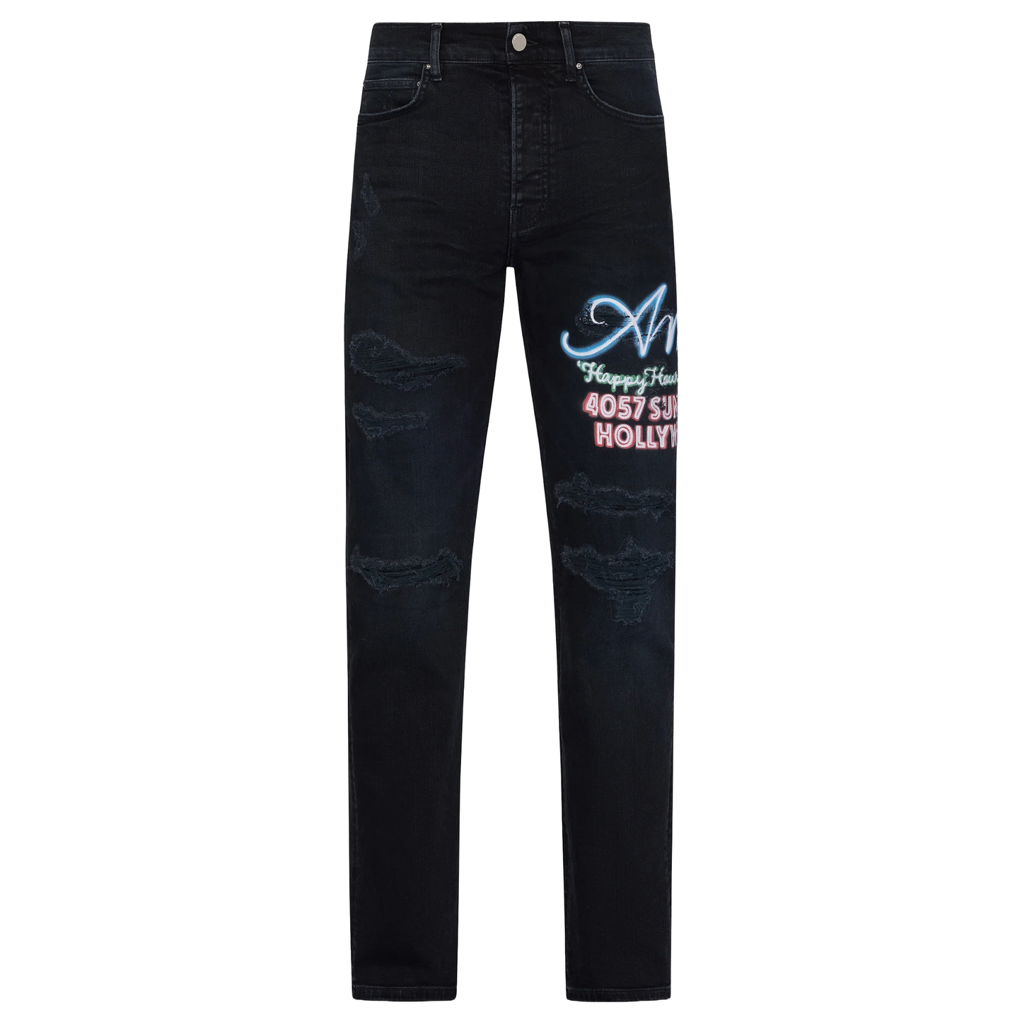 Amiri Neon Lights Slim Jean Dusk Black