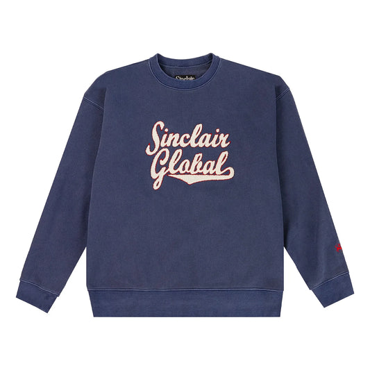 Sinclair Marinade Chenille Crewneck Navy