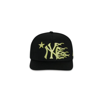 Hellstar NY Rhinestone Snapback Hat Black/Neon