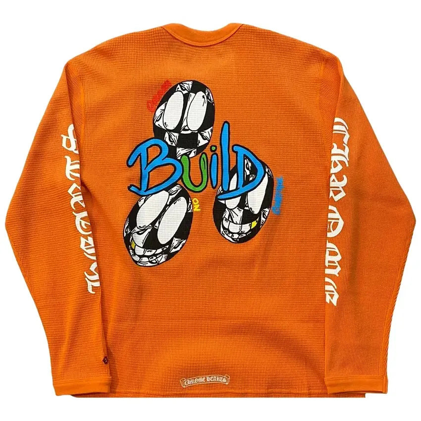 Chrome Hearts Matty Boy Link Long Sleeve Thermal Orange