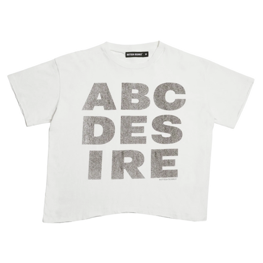Bottega Desires ABC Desires Tee White