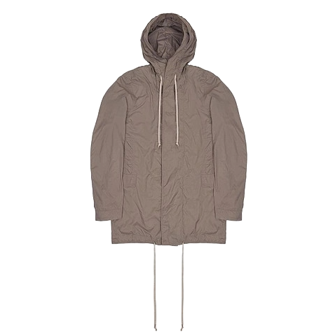 Rick Owens Recycled Nylon Fishtail Parka Dust