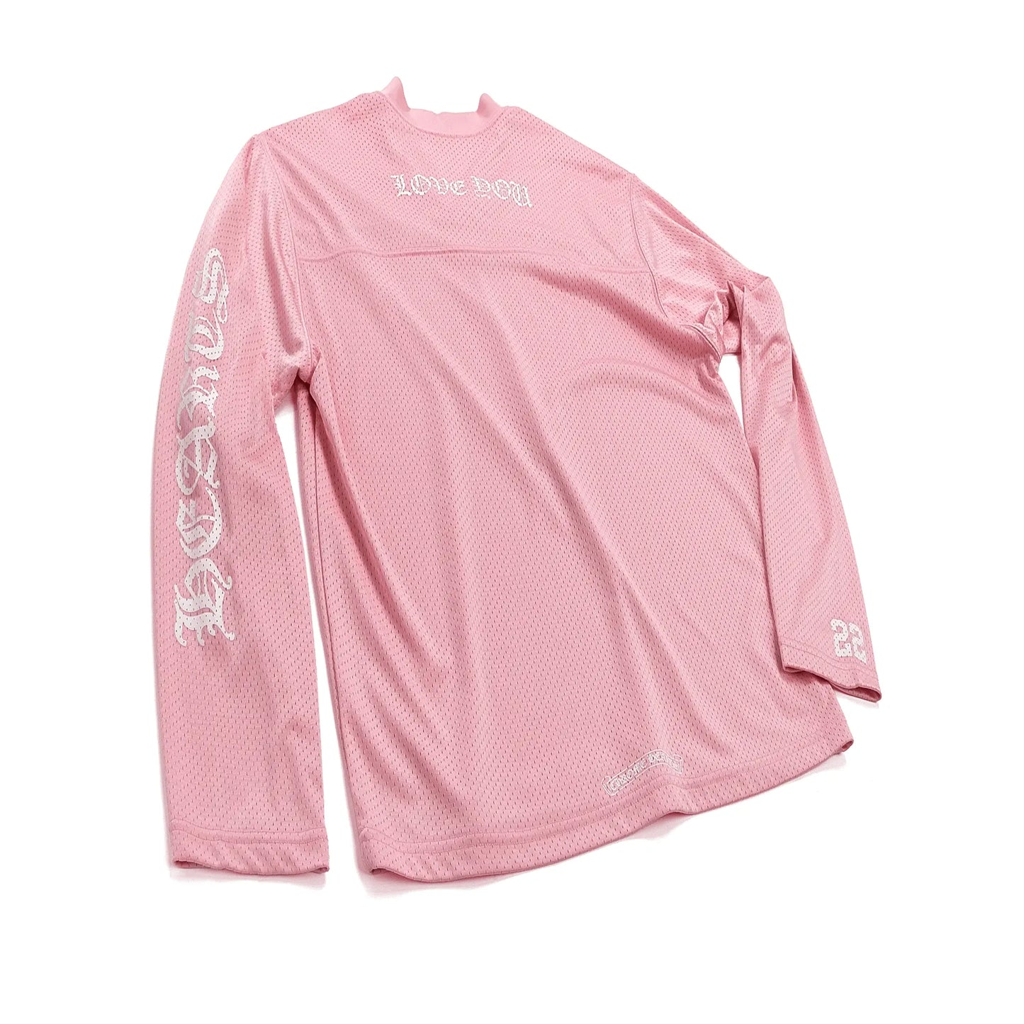 Chrome Hearts Love You Mesh Warm Up Jersey Pink