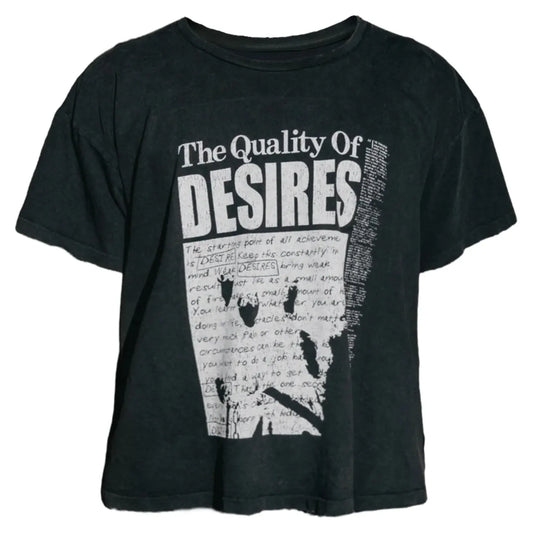Matière De Désirs Quality Of Desires T-Shirt Faded Black