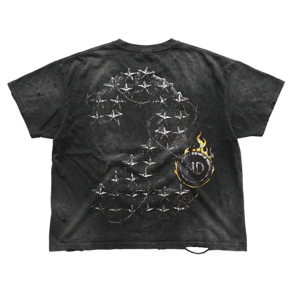 Nulli Lone Rider Tee Washed Black