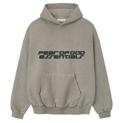 Fear of God Essentials Heavy Fleece 90s Hoodie Smoke Grey