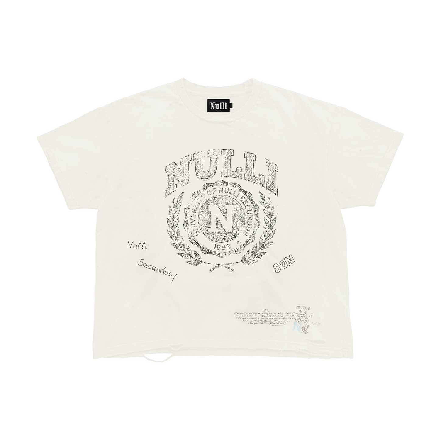 Nulli University Tee Cream